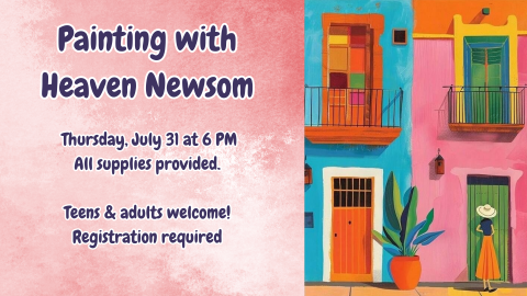 streetscape painting class advert